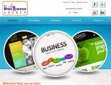 Tablet Screenshot of mybusinessjockey.com